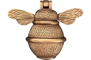 BRASS BEE Aldaba de puerta de bronce para puerta de entrada | Aldaba de bronce de latón macizo pulido con placa de huelga | UPVC | Muebles de puerta delantera abejorro con un diseño único (bronce)
