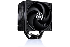 ARCTIC Freezer 36 (noir) - Refroidisseur CPU monotour avec push-pull, deux ventilateurs P 120 mm à pression optimisée, roulement fluidodynamique, 200-1800 rpm, 4 heatpipes, incl. MX-6 - Noir