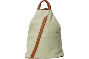 RS.FASHIONS Vera Pelle Genuine Soft Italian Leather Backpack Rucksack/fashion Shoulder Bag