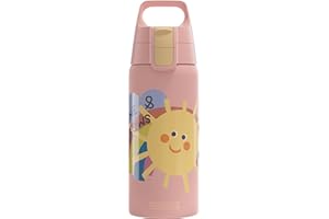 SIGG - Botella de Agua Aislada para Niños - Shield One Therm- A Prueba de Fugas - Apta para Lavavajillas - Libre de BPA - Acero Inoxidable 90% Reciclado - 0,5L