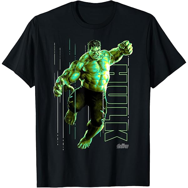 Disfraz Hulk Años Camiseta Marvel Avengers Hulk Ripped Estilo