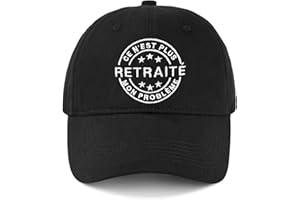 Toctax Casquette Baseball Personnalisée pour Retraite - Cadeau Original Départ Retraite Homme/Femme - Idée Cadeau Retraité Humoristique - Cadeau Anniversaire Retraite - Accessoire Déco Retraite