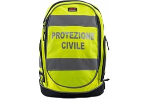 MGP SPORTSWEAR BAG01 ZAINO SACCA BORSA PROTEZIONE CIVILE NAZIONALE ALTA VISIBILITA' CON RIFRANGENTI