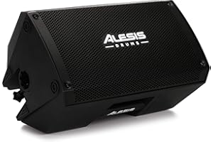 Alesis Strike Amp 8 – Cassa Portatile Altoparlante amplificato da 2000 W Amplificatore per Batteria Elettronica con Woofer da 8", EQ Contour e interruttore di terra