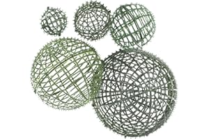 Cabilock 5 Pz Forme Di Palla Topiaria Cornice a Sfera Fiori Telaio Per Taglio Della Palla Topiaria Portapalline in Fiorita Sfere Da Giardino Plastica Composizione Floreale Il 3d