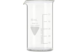 RASOTHERM Becherglas hohe Form mit Ausguss, (Boro 3.3), 50 ml