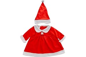 GUIRMA Déguisement pour bébé de Noël, pour Fille, Rouge, 12-18 Mois