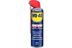 WD-40 • Produit Multifonction • Spray Double Position • Sans Silicone • Non Conducteur • Compatible Plastiques, Caoutchoucs, Tous Métaux • 450 ml