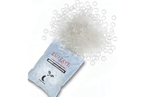 Zulfaye 250x Elastic Hair Bands, Clear Hair Elastic Bands, Small Hair Bands, Hair Accessories for Women for styling, arts and crafts