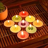 Welburn Veda&Co® Pooja Scented Tealight Candles wih Temple Bells Fragrance | Upto 4 Hours Burning Time| Made with Deepam Oils