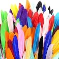 MWOOT 400 Stück Bunte Federn, Feder Handwerk, Nat? Produktbild-Vorschau 4