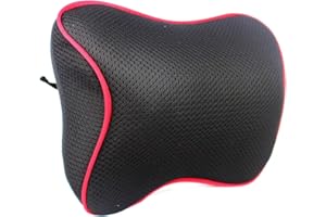 EMI SPORTS Cojín Almohada Cervical para Coche, Cojines para Conductores, Cojin Asiento Coche con Espuma Efecto Memoria, Ergonómica y Funda de Malla 3D (912791)