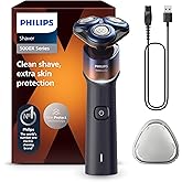 Philips Serie X5000 Afeitadora Eléctrica Hombre, Máquina de Afeitar Barba, 27 cuchillas, Cuida la piel, Cabezal flexible 360º