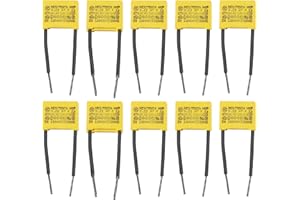 BE IN YOUR MIND 10 szt. kondensatorów bezpieczeństwa 0,22 µF 275 V asortyment kondensatorów LED akcesoria do sprzęgła filtrującego przeszkody DC