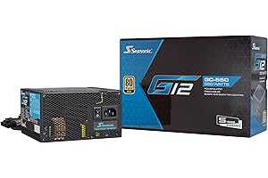 Seasonic PC-Netzteil - G12 GC-550 80 Plus Gold - ATX 12V, hoher Wirkungsgrad, optimale Kühlung, stromsparend & leise 550 W