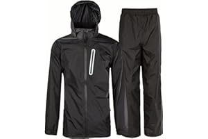 igeekwell gabardina masculina de manga larga traje de nieve impermeable y a prueba de viento gabardina gabardina gabardina gabardina gabardina gabardina + pantalones de lluvia