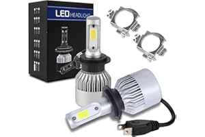 Astur Group - Bombilla H7 LED Coche Canbus 18000LM - Luz Blanca 6500K - IP68 Impermeable - Haz de Luz 360° - Bombillas LED H7 6500K, Blanco Brillante, Estándar, Aluminio, Incluye Adaptador Universal