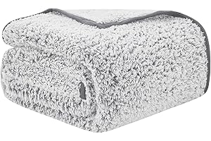 ‎EMME EMME Kuscheldecke Flauschige Sherpa Decke 150x200 cm, Oeko-Tex zert Doppelseitig Extra Weich & Langlebig,XL Wolldecke Couchdecke,Flauschige Decke Grau Warme Dicke wohndecke Tagesdecke Sofadecke