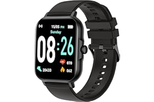 ASWEE Reloj Inteligente para Hombres Mujeres, Smart Watch con Llamadas Telefónicas, Smartwatch con Monitores Frecuencia Cardíaca Presión Arterial, Pedómetro Pantalla Tamaño 1.83" para Android iOS