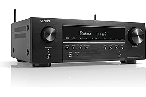 Denon AVR-S760H 7.2-Kanal AV-Receiver mit Dolby Atmos, DTS:X, 6 HDMI Eingänge und 1 Ausgang, 8K HDMI, Bluetooth, WLAN, AirPlay 2, HEOS Multiroom, Alexa kompatibel