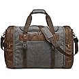 S-ZONE 65L Borsone da Viaggio Borsone Weekender in Tela Oversize Bagaglio a Mano Notturno con Scomparto per Scarpe