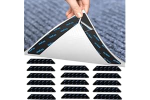 Alluring 16-stück Trapezförmige Teppich-Antirutschmatte, Doppelseitig, Waschbar, Wiederverwendbar, Hartboden, Fliese, Marmor