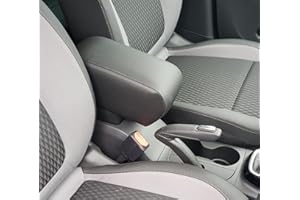 WOOD COMPANY Bracciolo Compatibile con Citroen C3 Aircross (2021-2024) in Ecopelle Nera - Solo per Versione Tunnel Senza SERRANDINA