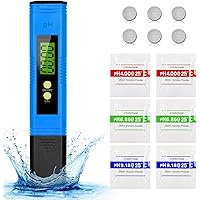 Mture PH Messgerät, PH Wert Messgerät Digital Tester Pool ATC Wasserqualitätstest Messgerät mit LCD Display, Hohe…