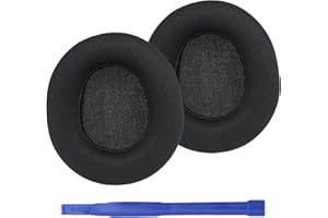 Adhiper Arctis Nova Pro nauszniki, kompatybilne z bezprzewodowym zestawem słuchawkowym do gier SteelSeries Arctis Nova Pro, Ultra Comfort Football Mesh z wymiennymi nausznikami Snap-on (czarne)