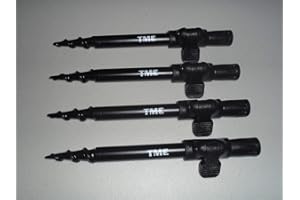 TMC 4 x Fishing Spiral Point Easy Screw Banksticks 15cm-20cm. 16mm diameter, clamp