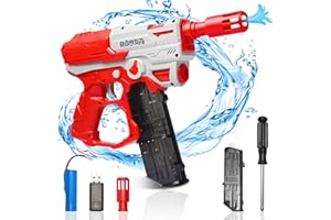 JIRMERP Pistola de Agua eléctrica para niños, Pistola de Agua, Pistola de pulverización automática, Pistola de Agua de Gran Capacidad, Pistola de Agua de Verano, Juguete al Aire Libre Piscina de Playa