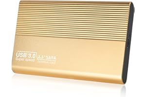 UIUIT Disque Dur Externe 1to Type C USB3.0 Disque Dur Externe pour PC, Mac, Ordinateur de Bureaup, Ordinateur Portable, Wii U, Xbox(1to, Or)