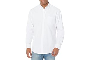 Amazon Essentials Koszula na guziki Mężczyźni Regular-fit Long-sleeve Solid Pocket Oxford Shirt (1 w zestawie)