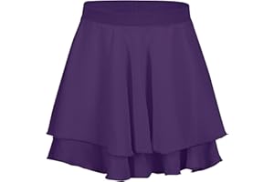 tanzmuster ® Ballettrock Mädchen - Elli - Gr. 92-170 - aus Chiffon zum Reinschlüpfen - Röckchen fürs Kinder Ballett