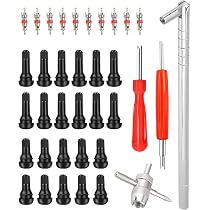 Haosie 5-Pack Valve Core Removal Tool Set - 62mm Handle, Steel Build For Bike, Motorcycle, Car & Truck Tire Repair