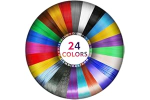 RepRapper 24 Colors 1.75mm 3D Pen PLA Filament Refill, Each Color 3 Meters 9.84 Feet, Total 236.22 feet, High-Precision and Safe 3D Doodler Refills