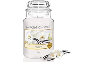 Yankee Candle bougie parfumée Vanille | Format jarre | Bougie longue durée jusqu’à 150 heures de combustion | Cadeaux pour femmes