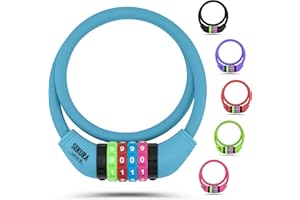 Büchel Fahrradschloss Kinder I Farbenfroh und ohne Schlüssel I Zahlenschloss fahrrad, fahrrad zubehör kinder, kinder fahrrads