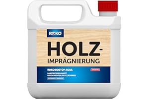 ROKO Holz Imprägnierung Farblos - 3 Kg - Effektiver Langzeitschutz - Holzimprägnierung, Holzgrundierung, Holzschutz, Grundierung - Für alle Holzarten
