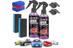 Donubiiu Ottostuart Car Coating Spray, Newbeeoo 3 In 1 High Protection Quick Car Coating Spray, Crystal Coating, Car Scratch Repair Spray, Car Ceramic Coating Agent, Nano Spray For Cars (2pcs,100ML)