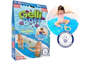 Zimpli Kids- Gelli Baff Transforme magiquement l'eau en Une Substance gluante épaisse et colorée, Jouet, Bleu, 1 Bain ou 4 utilisations