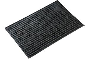WALSER Uniwersalna mata gumowa do samochodu, z możliwością przycięcia, antypoślizgowa mata o strukturze plastra miodu, mata do samochodu osobowego, mata zatrzymująca brud, 42 x 28 cm