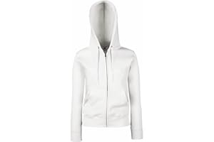 Fruit of the Loom Zip Frontale Leggera Felpa con Cappuccio Donna