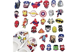 Oirigaga Schuh Charms für Clogs, DIY Schuhanstecker Schuhanhänger, Cartoon Anime Schuh Pins Stecker Aufstecker Anstecker Set, Abnehmbare PVC Shoe Dekoration Zubehör für Kinder Jugendliche Erwachsene