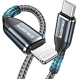 BLACKSYNCZE Kabel, [MFi Zertifiziert] 0.3M USB C iPhone Ladekabel Power Delivery Nylon USB Typ C Lightning Ladekabel für iPho