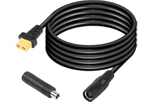 SinLoon DC8020 auf XT60 Solarpanel Adapter Stromkabel 14 AWG 5FT DC8020 Buchse auf XT60 Buchse Adapterkabel mit DC7909 Stecker für Solarpanel RV Portable Power Station (XT60 Female)