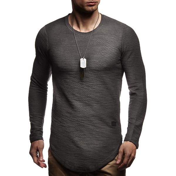 Leif Nelson Herren Kapuzenpullover Slim Fit – Aus Baumwollmix, Basic-Design, In Weiß & Schwarz, Langärmlig