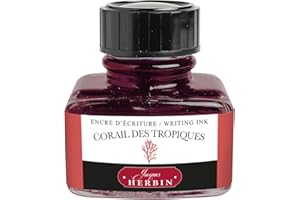 JACQUES HERBIN J.Herbin 13059T flakon z atramentem (30 ml na pióra), 1 sztuka, koralowa czerwień
