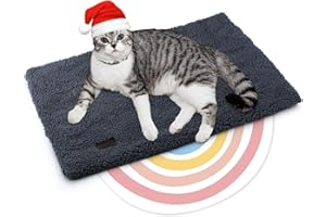 Mora Pets Tappetino riscaldante gatto Coperta autoriscaldante Cuscino per gatti e cani Tappeto riscaldante Senza elettricità e batterie Coperta termica Rimovibile e Lavabile 61 x 45 cm