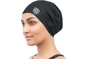 SOUL CAP - Bonnet de Bain Grand pour Cheveux Longs | Conçu pour Les Cheveux Longs, Épais ou Bouclés | Adultes et Enfants | Femmes et Hommes | 100% Premium Silicone
